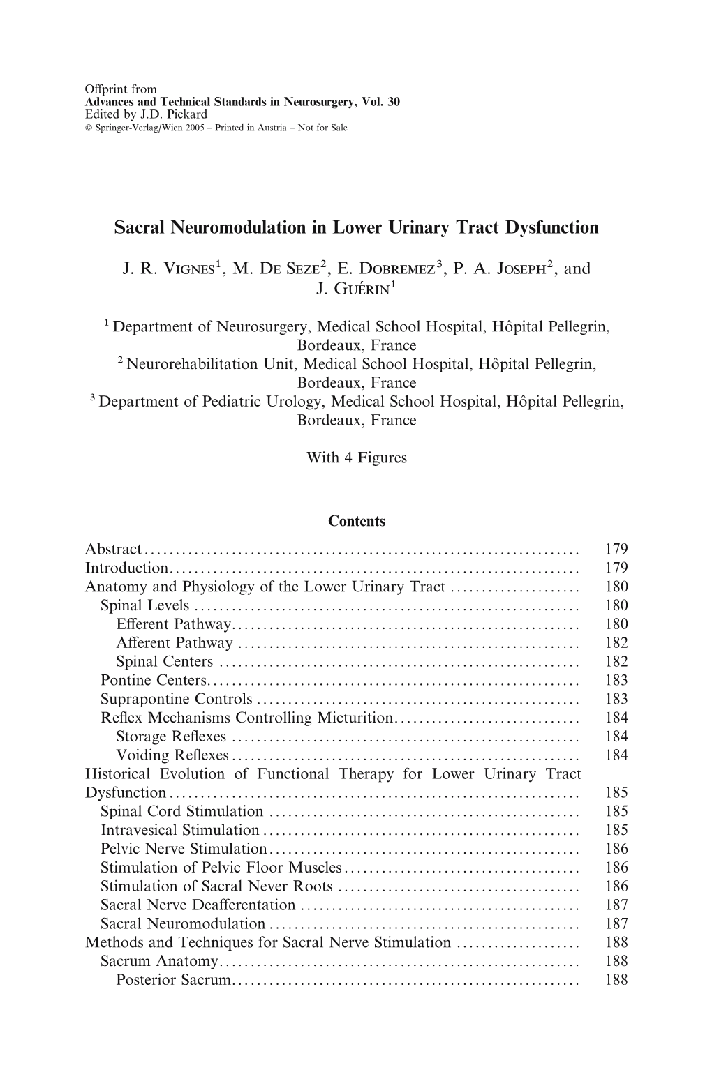 Sacral Neuromodulation in Lower Urinary Tract Dysfunction