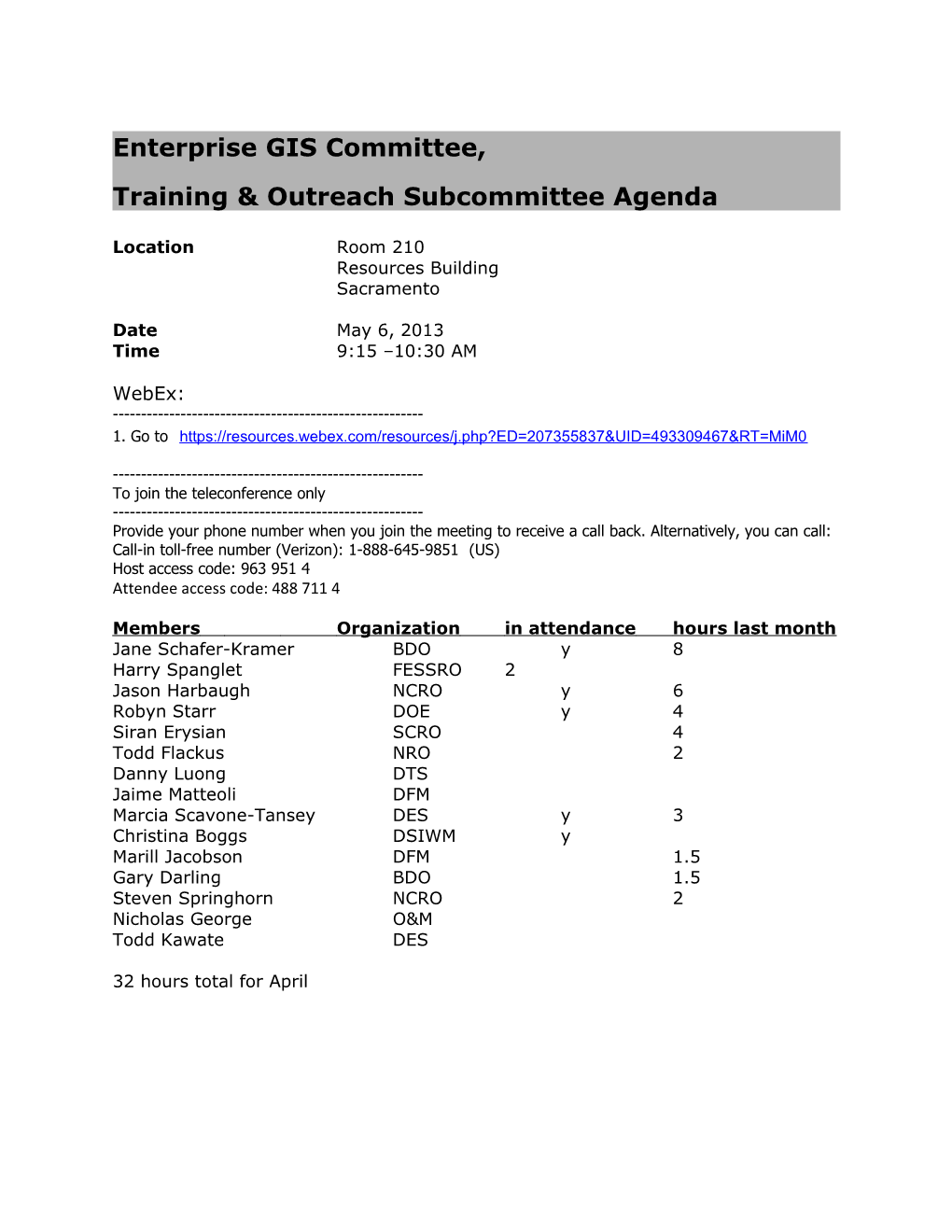 Training & Outreach Subcommittee Agenda s1