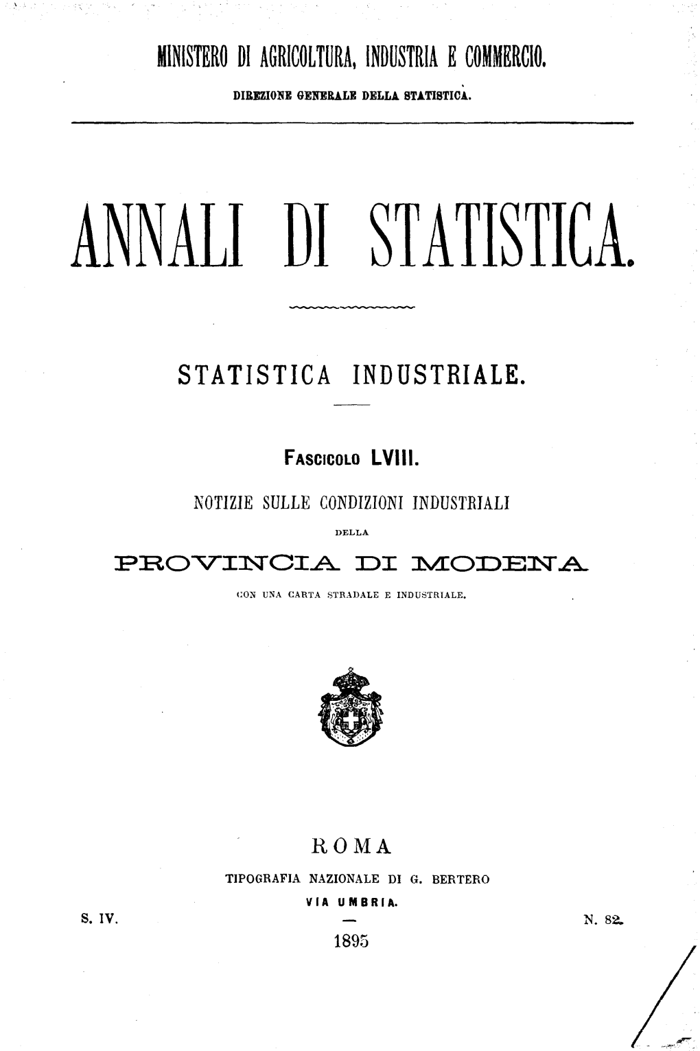 Annali Di Statistica (1895)