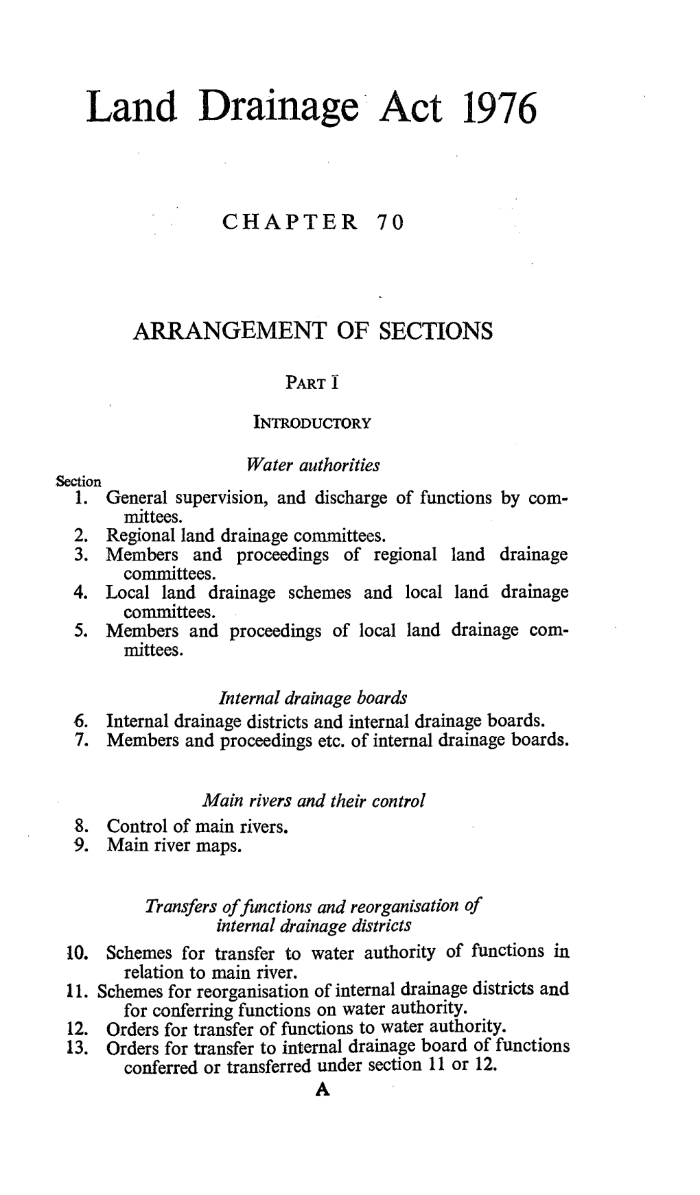 Land Drainage Act 1976
