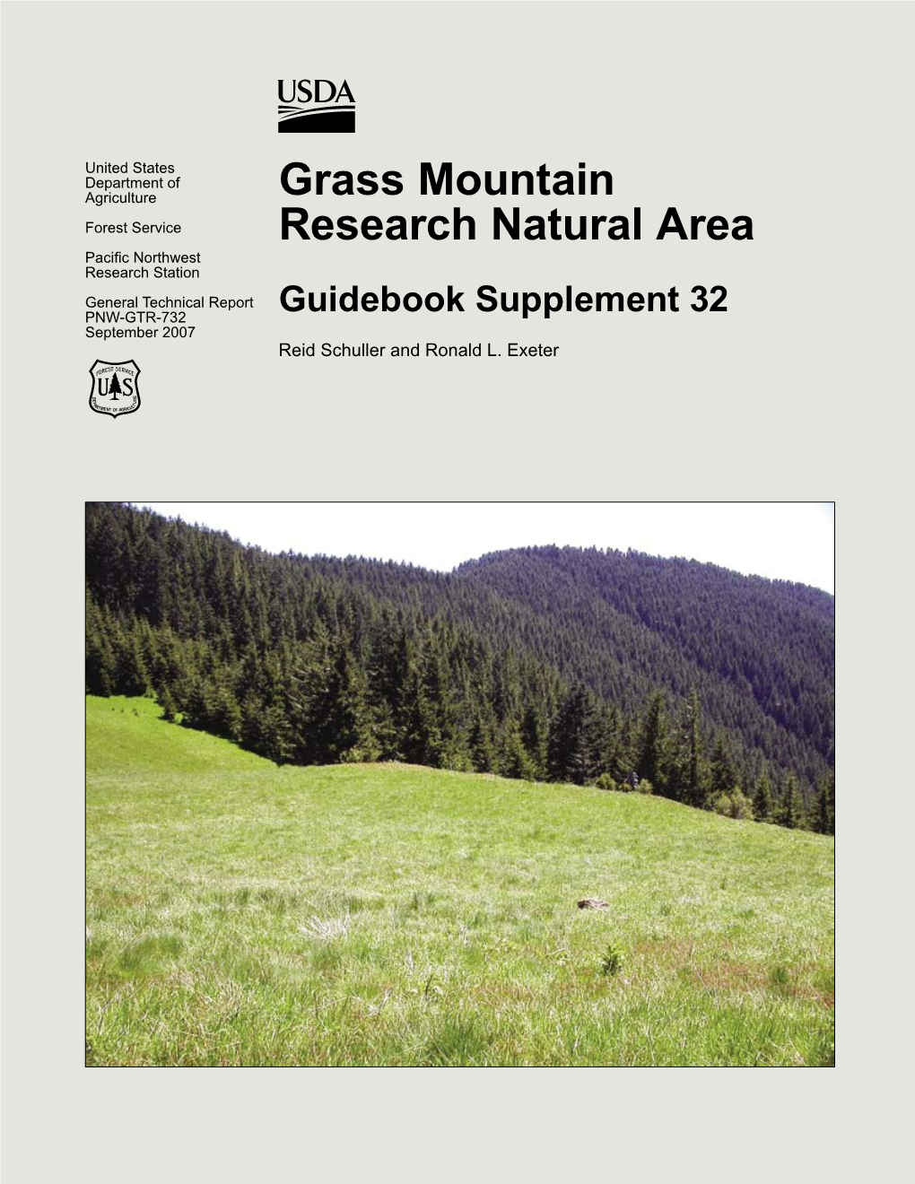 Grass Mountain Research Natural Area: Guide- Book Supplement 32