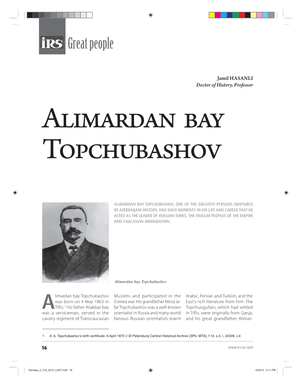 Alimardan Bay Topchubashov