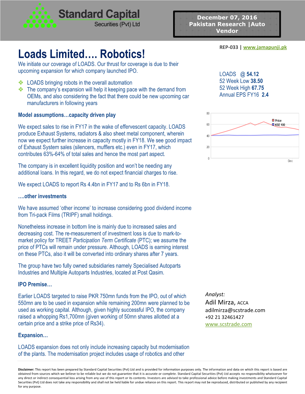 Loads Limited…. Robotics!