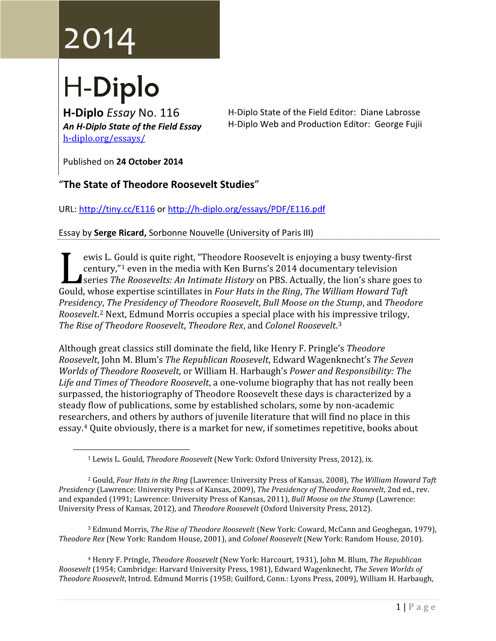 H-Diplo Review Essay