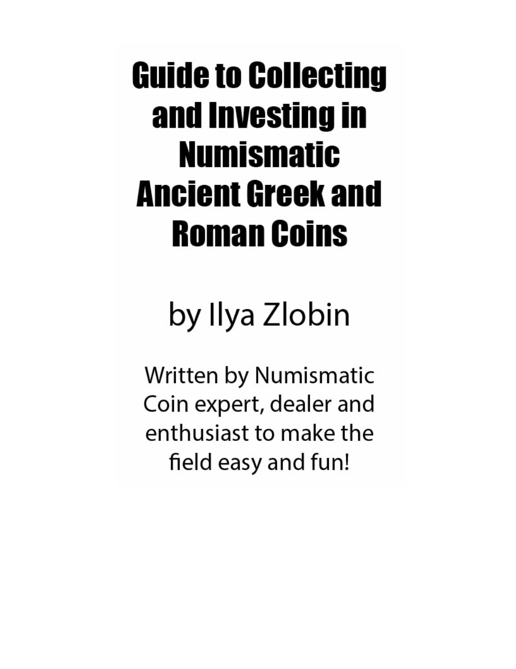Ancient Greek and Roman Coins for Sale