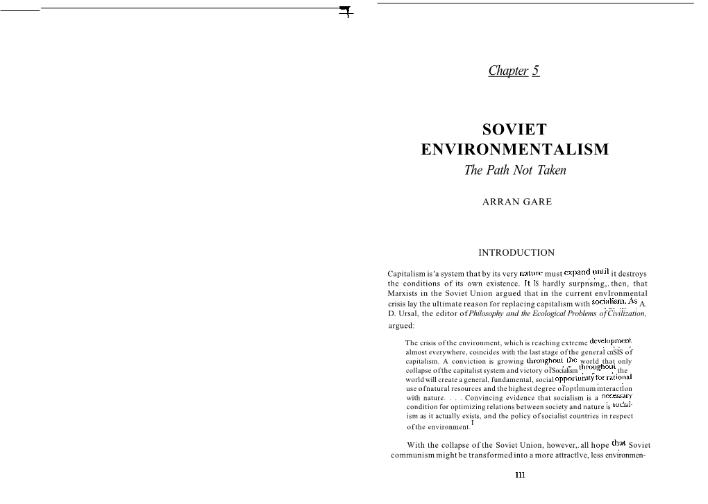 Soviet Environmentalism