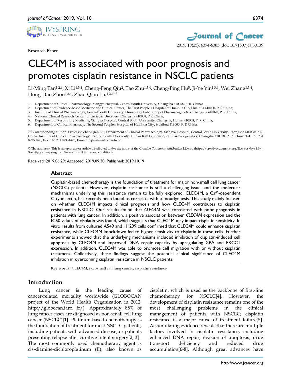 CLEC4M Is Associated with Poor Prognosis and Promotes Cisplatin Resistance in NSCLC Patients