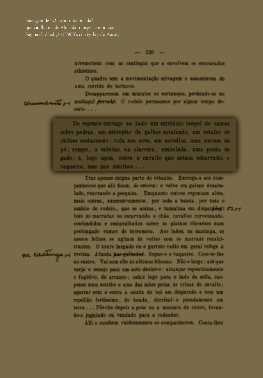 O Estouro Da Boiada”, Que Guilherme De Almeida Transpôs Em Poesia