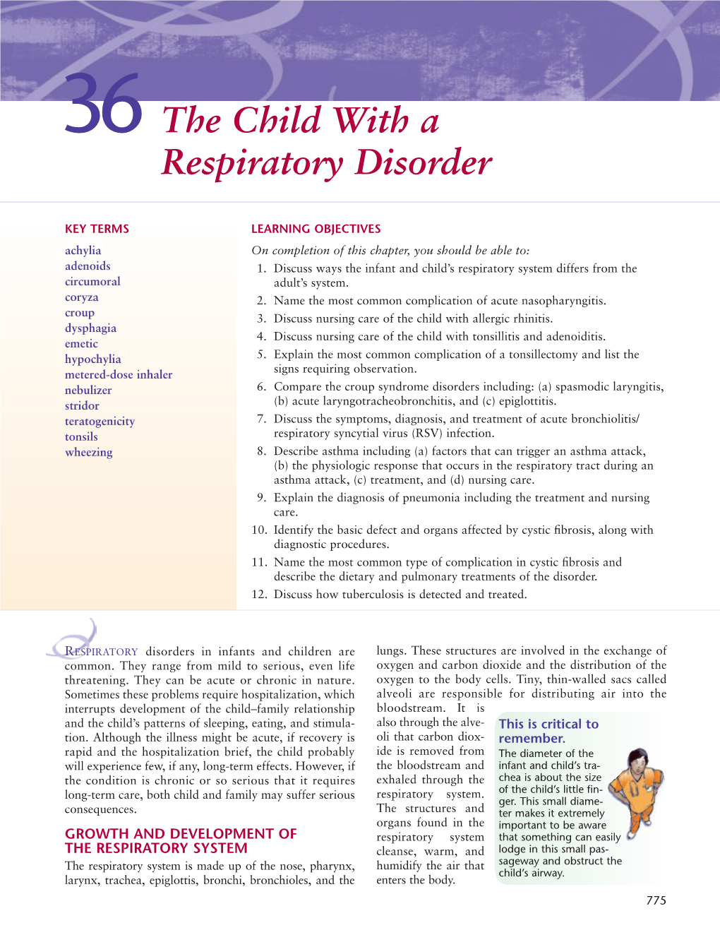 The Child with a Respiratory Disorder