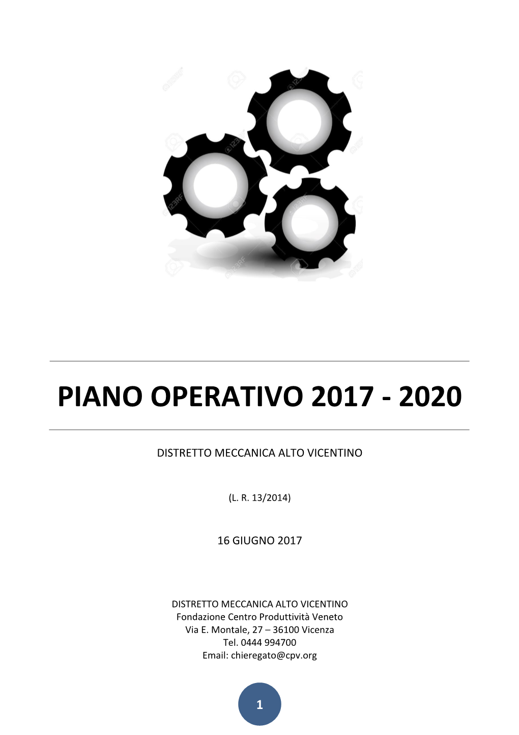 Piano Operativo 2017 - 2020