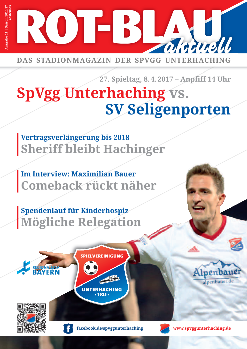 Spvgg Unterhaching Stadionmagazin 2016/2017 Nr. 11