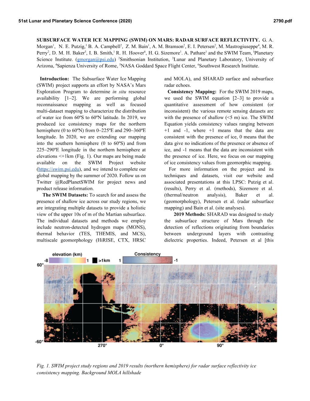 Subsurface Water Ice Mapping (Swim) on Mars: Radar Surface Reflectivity