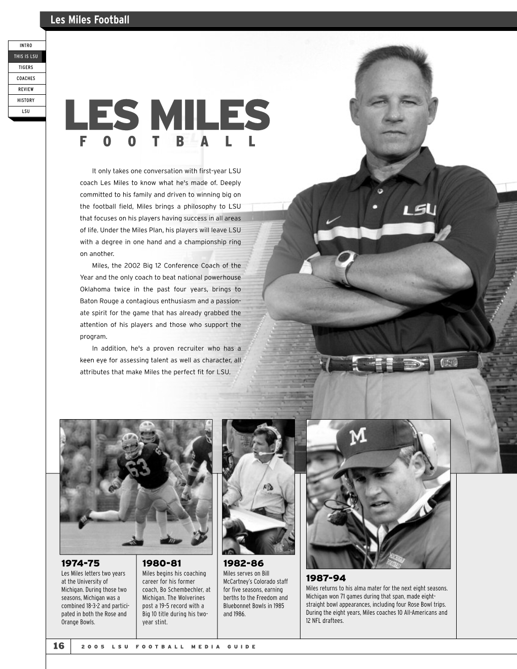 Les Miles Football