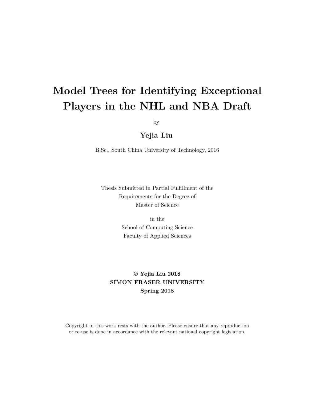 Model Trees for Identifying Exceptional Players in the NHL and NBA Draft