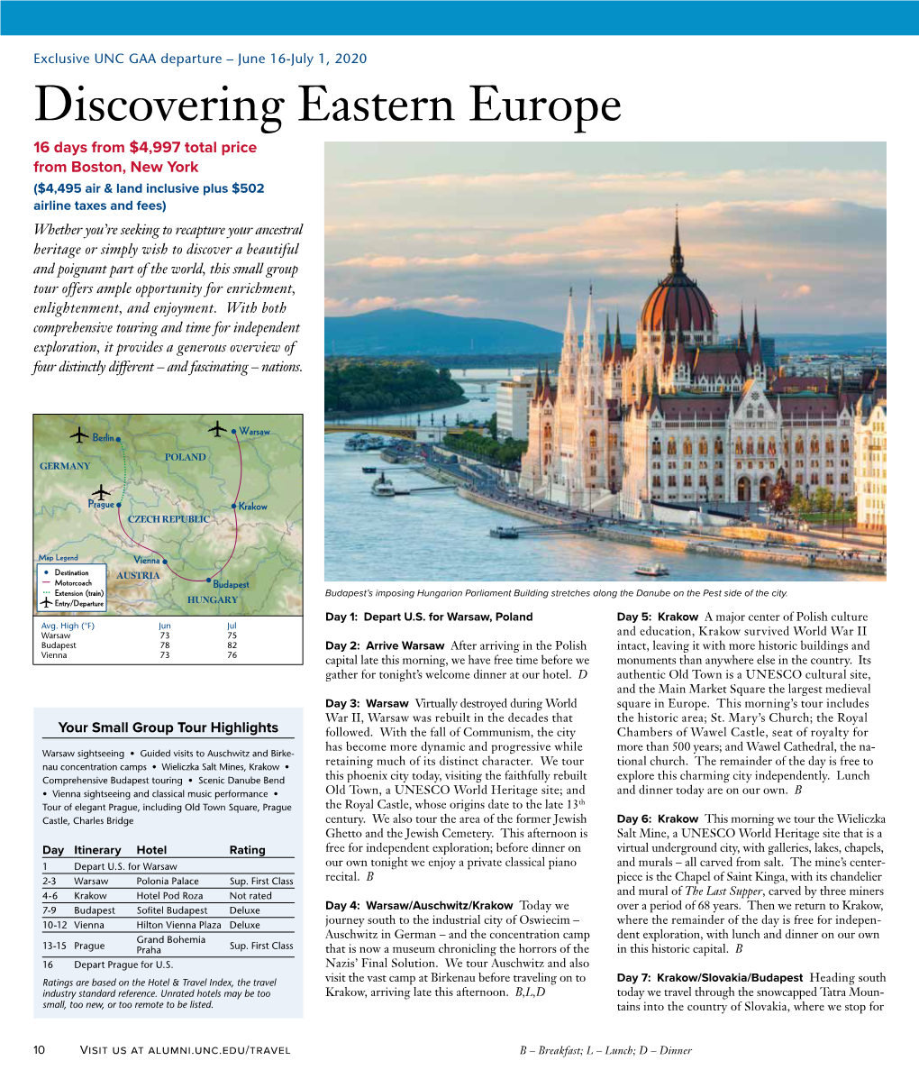 Discovering Eastern Europe