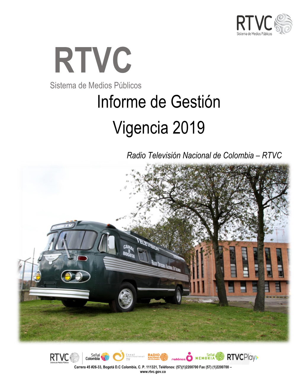 Informe De Gestión Vigencia 2019