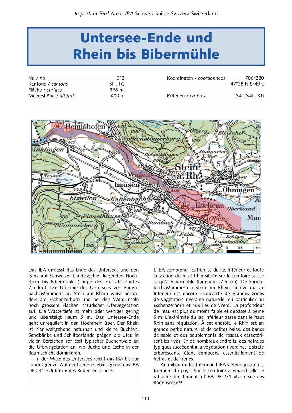 Untersee-Ende Und Rhein Bis Bibermühle