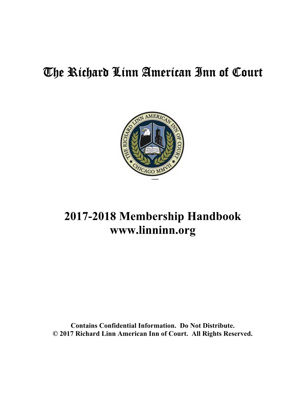 The Richard Linn American Inn of Court 2017-2018 Membership & Dues Form