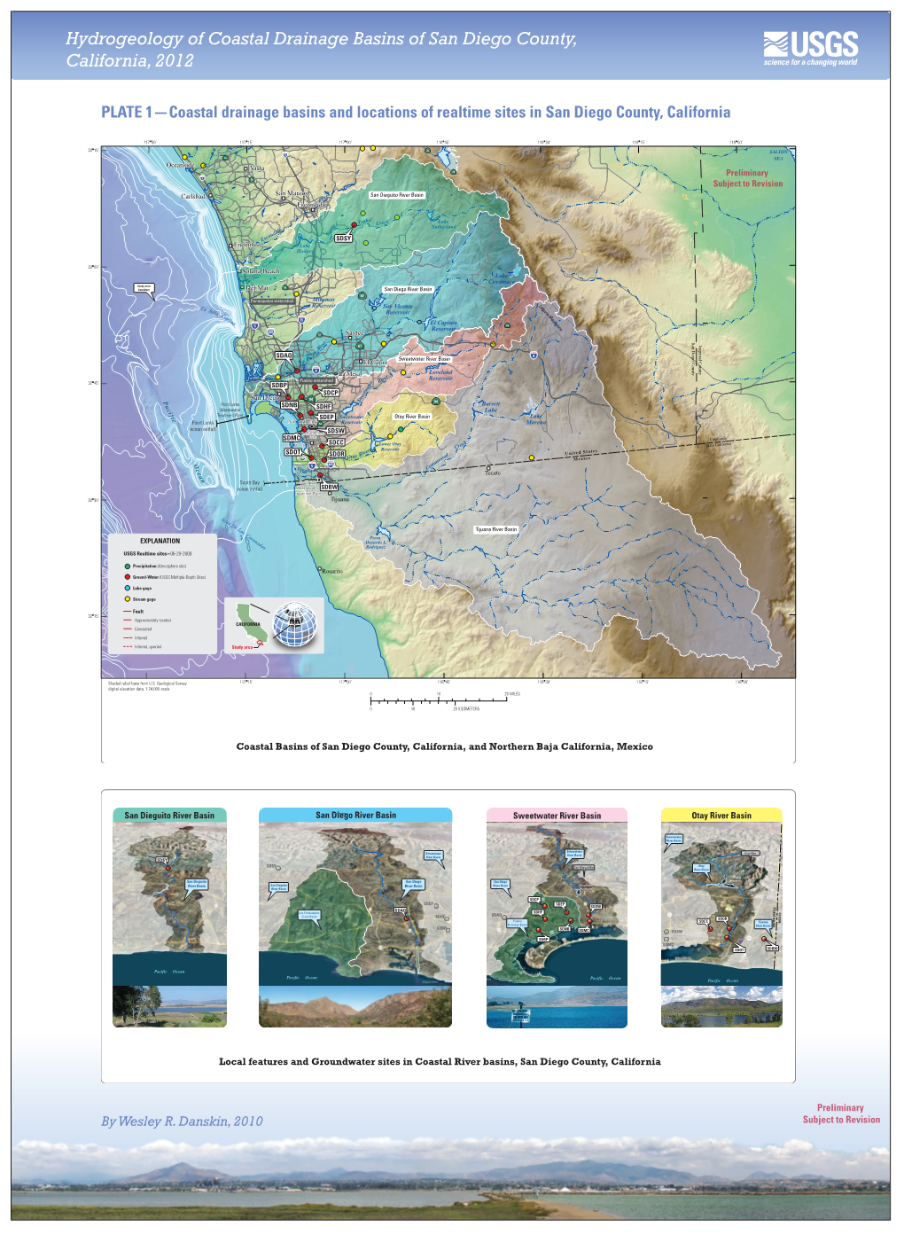 Hydrogeology of Coastal Drainage Basins of San Diego County, California, 2012