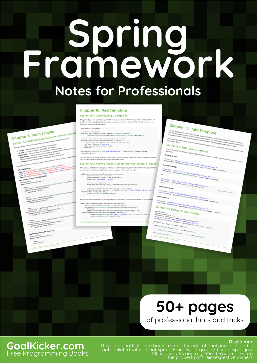 Spring Framework Notes for Professionals Book Is Compiled from Stack Overﬂow Documentation, the Content Is Written by the Beautiful People at Stack Overﬂow