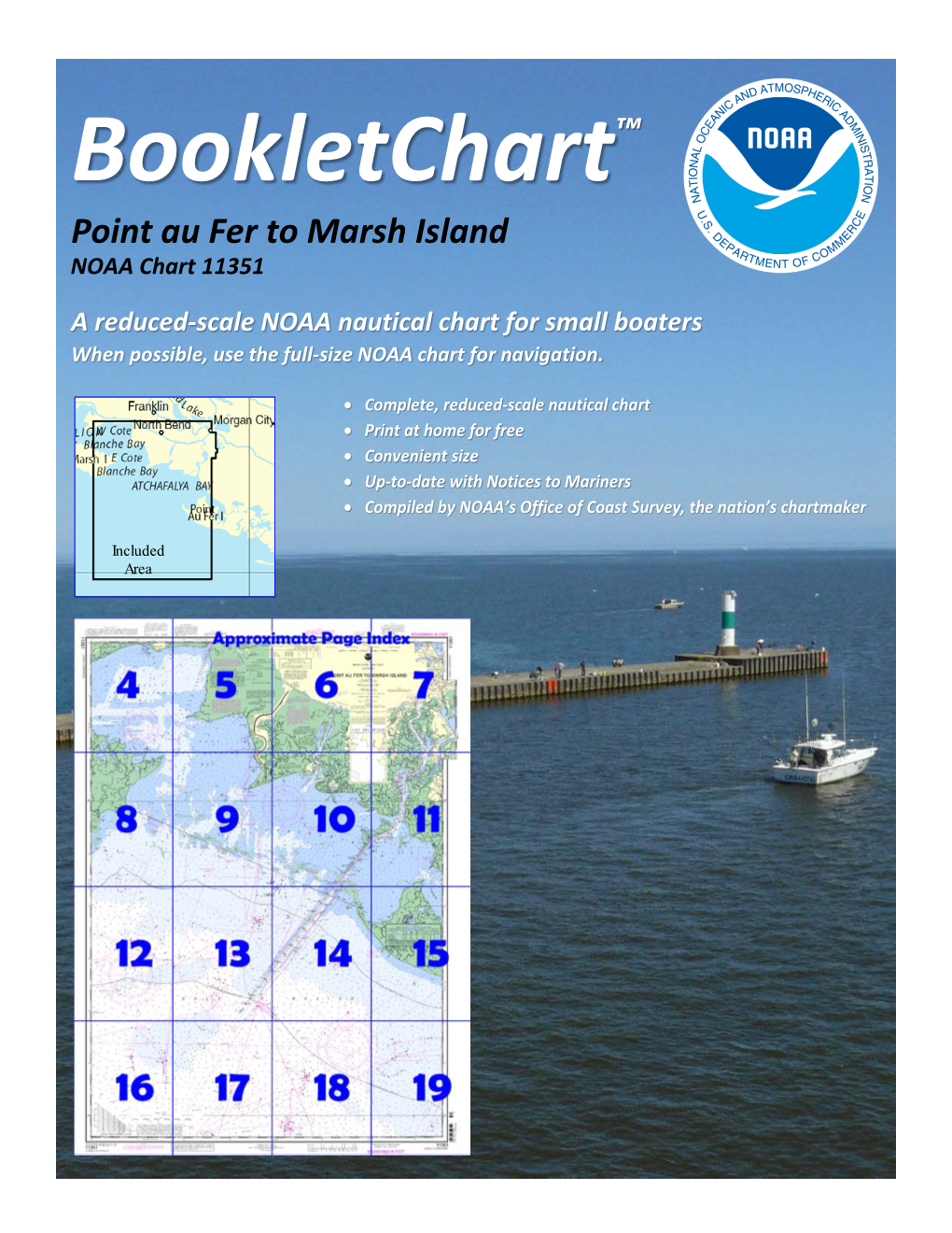 Bookletchart™ Point Au Fer to Marsh Island NOAA Chart 11351
