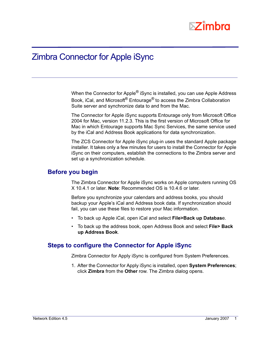 ZCS Apple Isync Final Working Copy.Fm