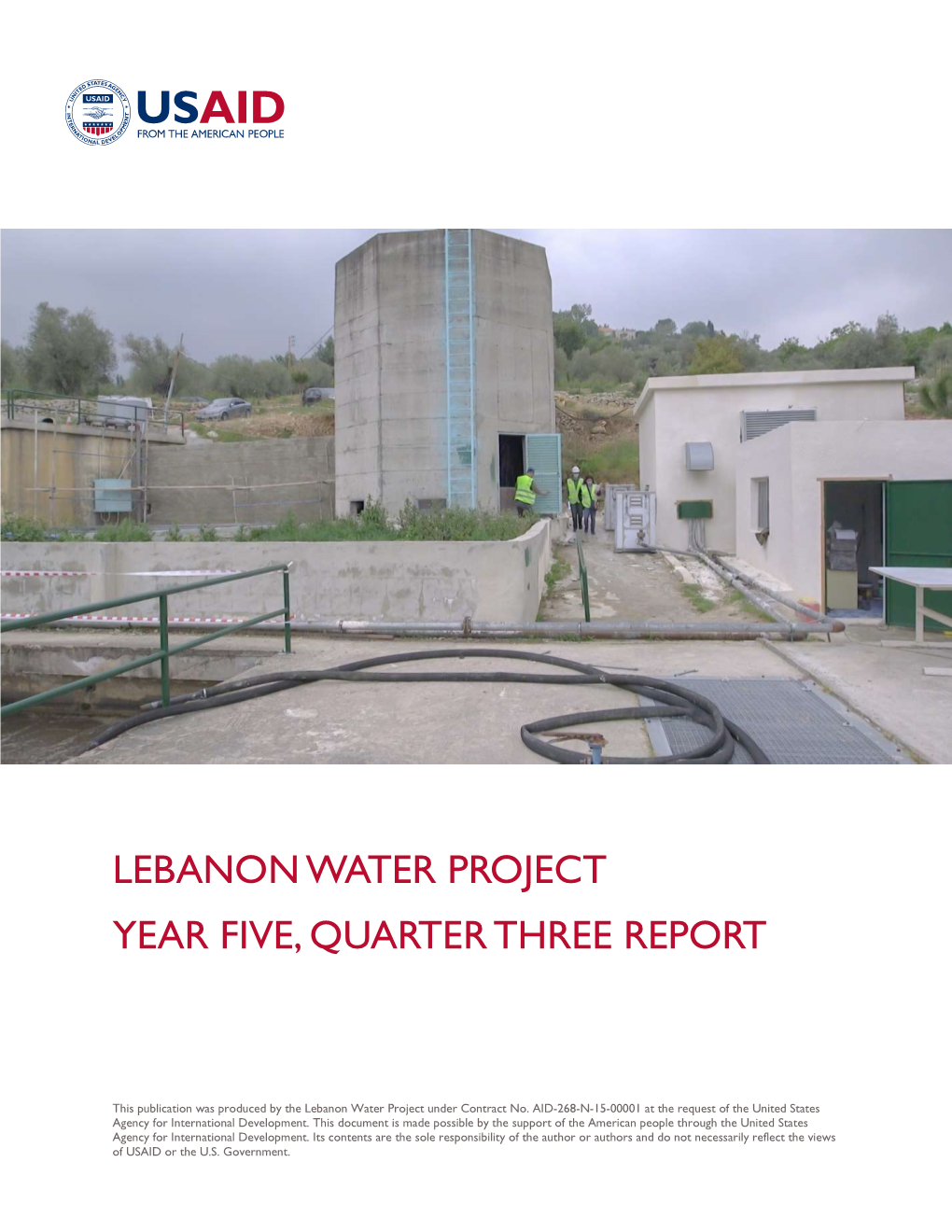 Lebanon Water Project Year Five, Quarter Three Report