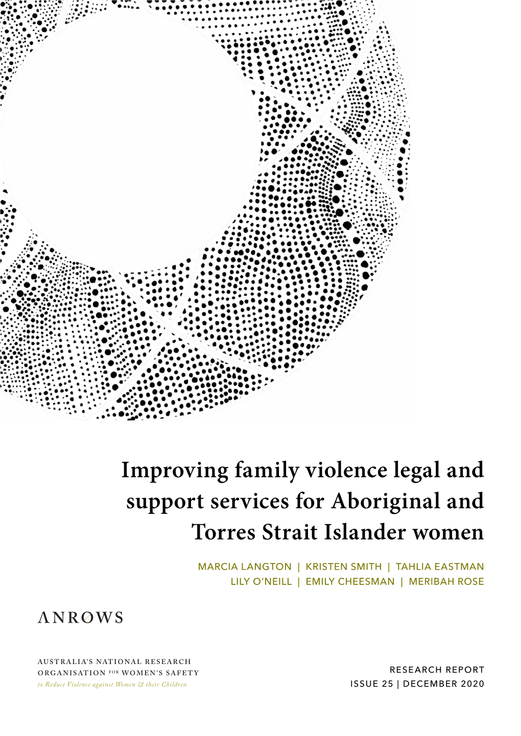 Improving Family Violence Legal and Support Services for Aboriginal and Torres Strait Islander Women