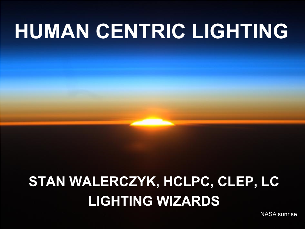 Human Centric Lighting