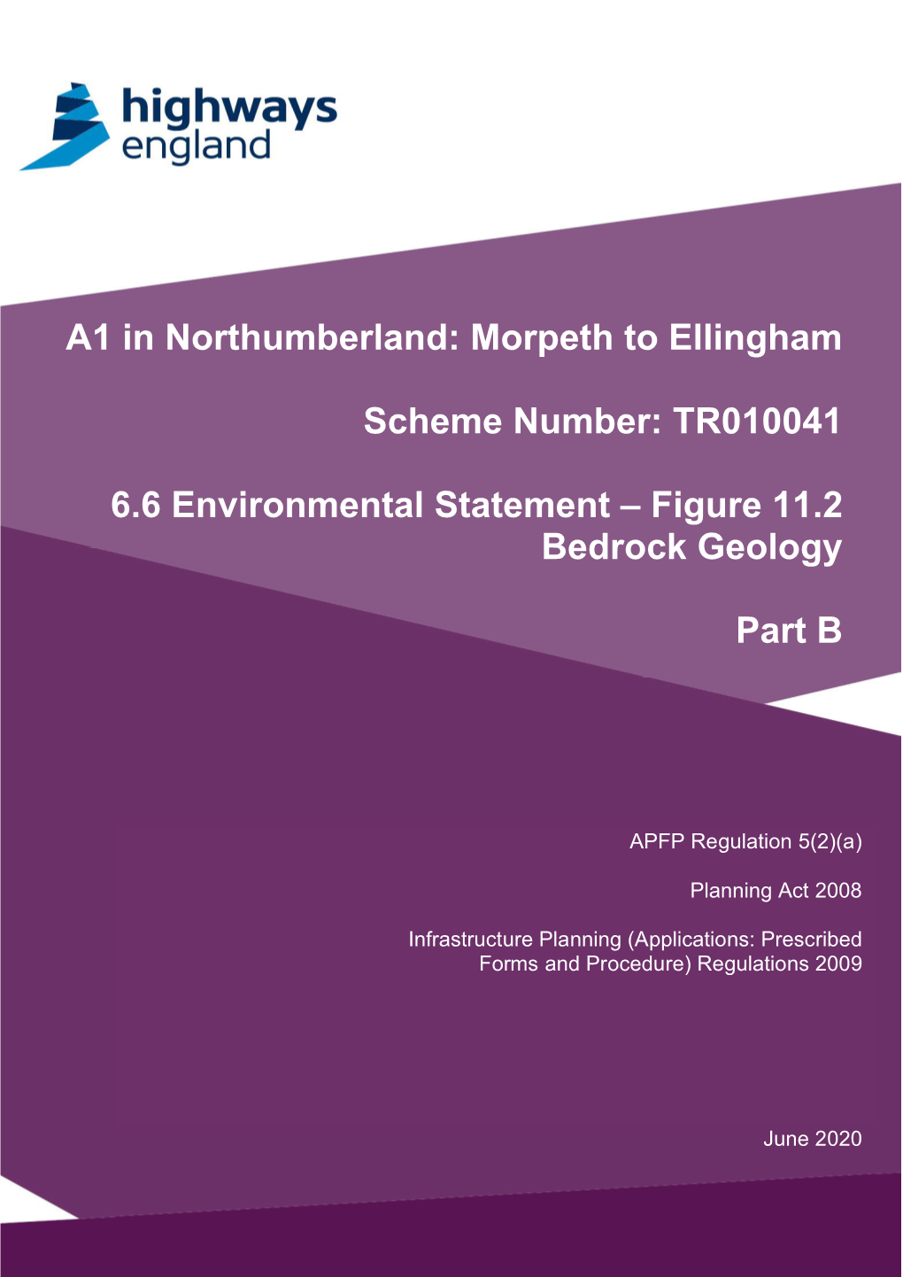 A1 in Northumberland: Morpeth to Ellingham Scheme Number