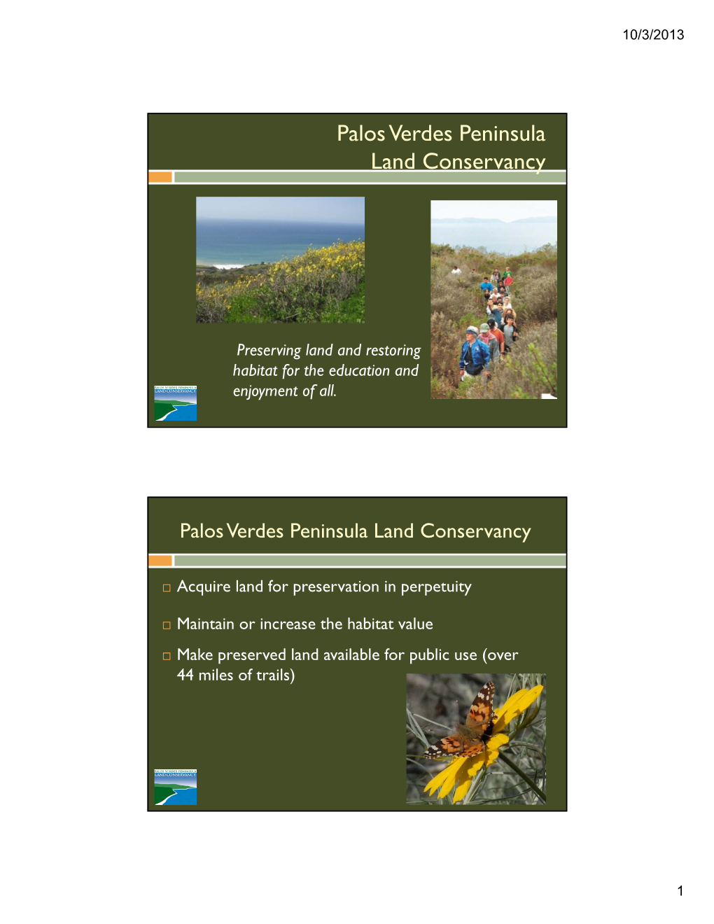 Dr. Danielle Lefer, Palos Verdes Peninsula Land Conservancy