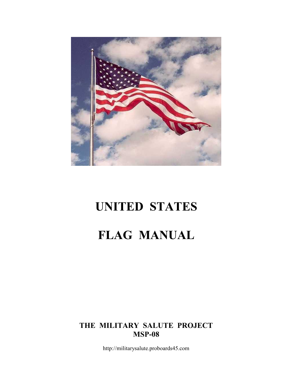US Flag Manual