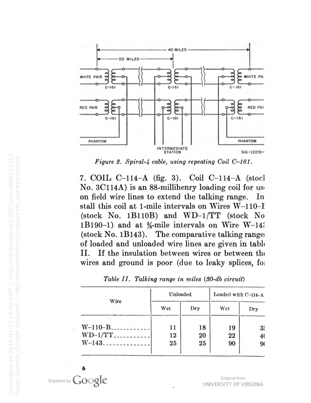 (Fig. 3). Coil C-114-A (Stocl on Wires W-110-I WD-L/TT