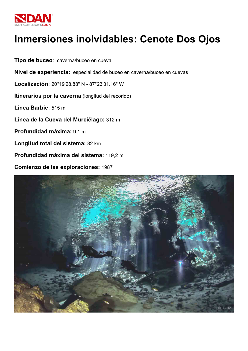 Inmersiones Inolvidables: Cenote Dos Ojos