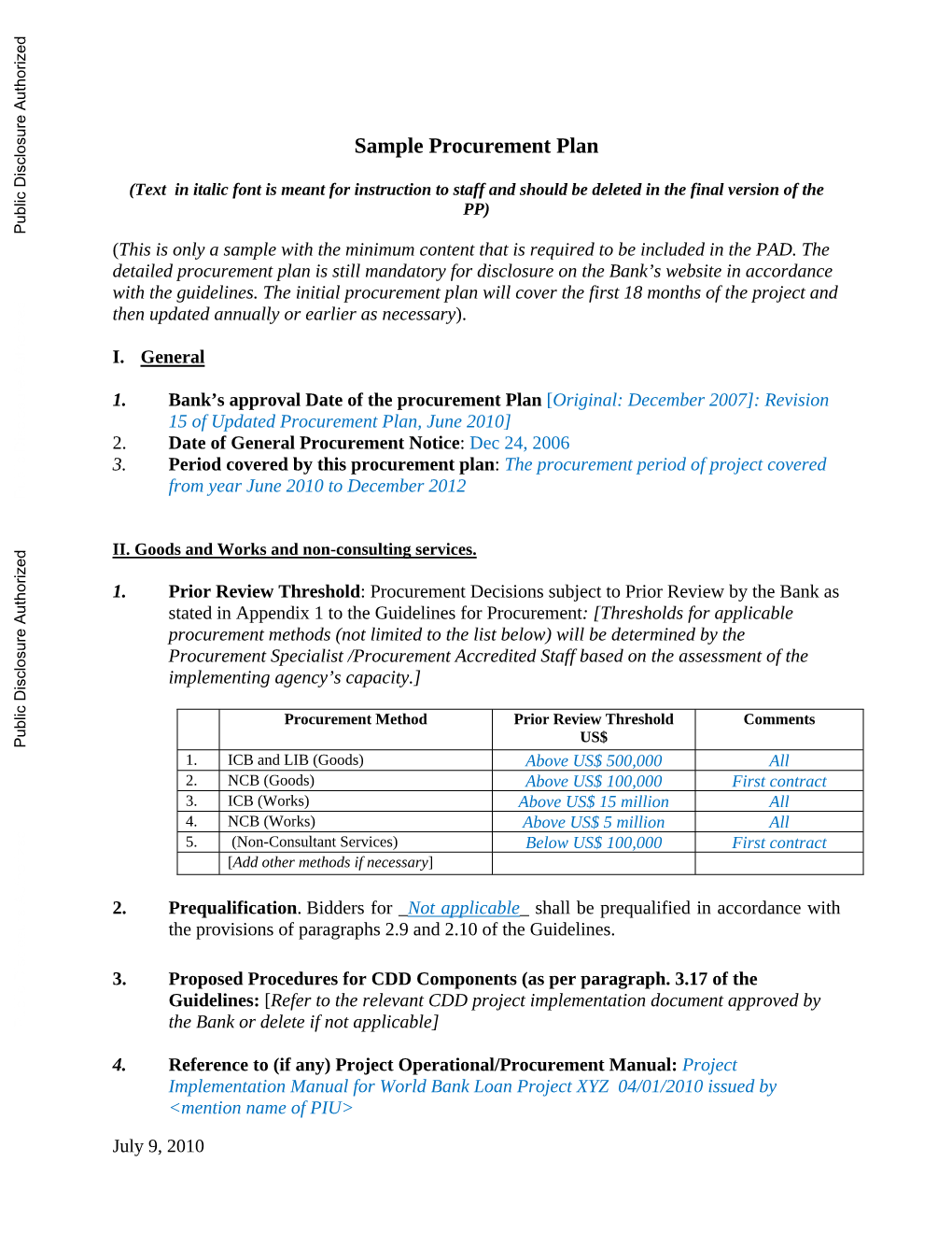 World Bank Document