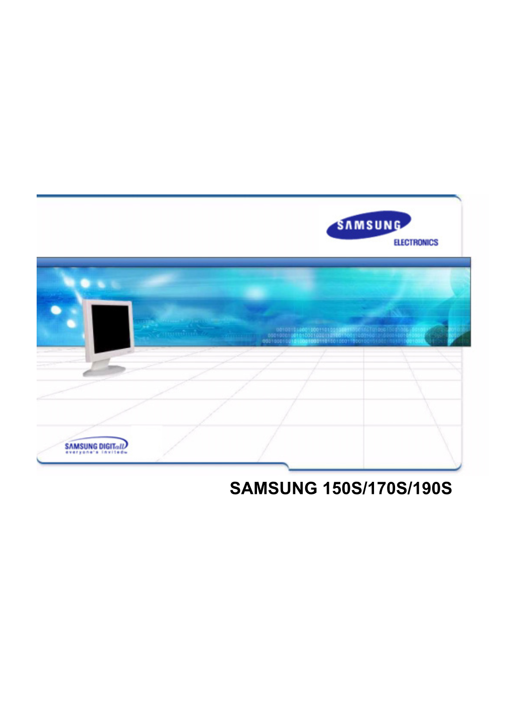 SAMSUNG 150S/170S/190S User’S Manual