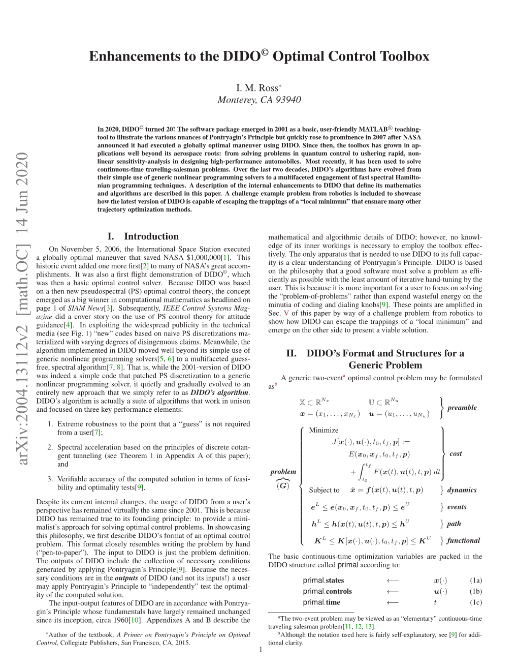 Enhancements to the DIDO© Optimal Control Toolbox