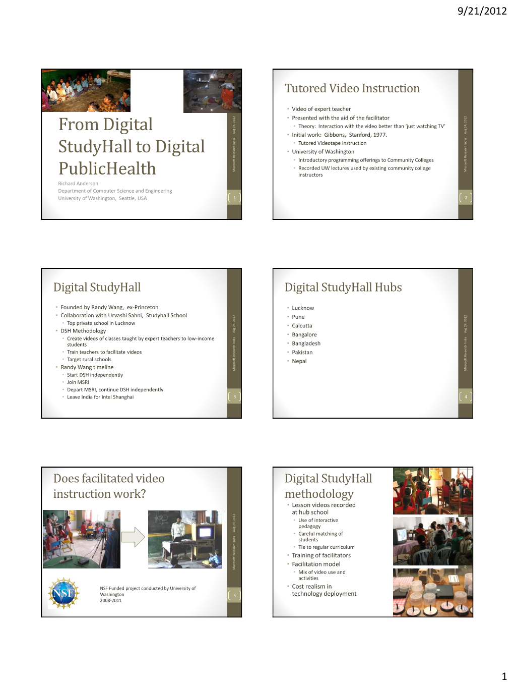 From Digital Studyhall to Digital Publichealth