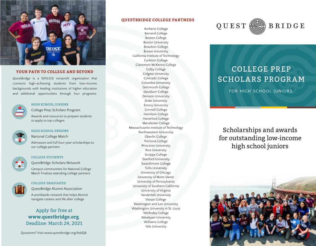 College Prep Scholars Program