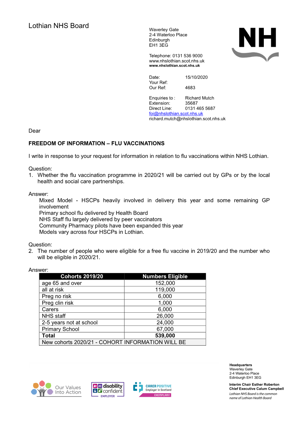 Vaccine Ordering Open