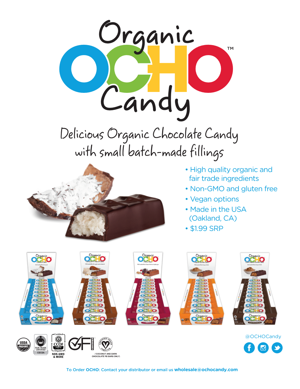 Delicious Organic Chocolate Candy with Small Batch-Made Fillings