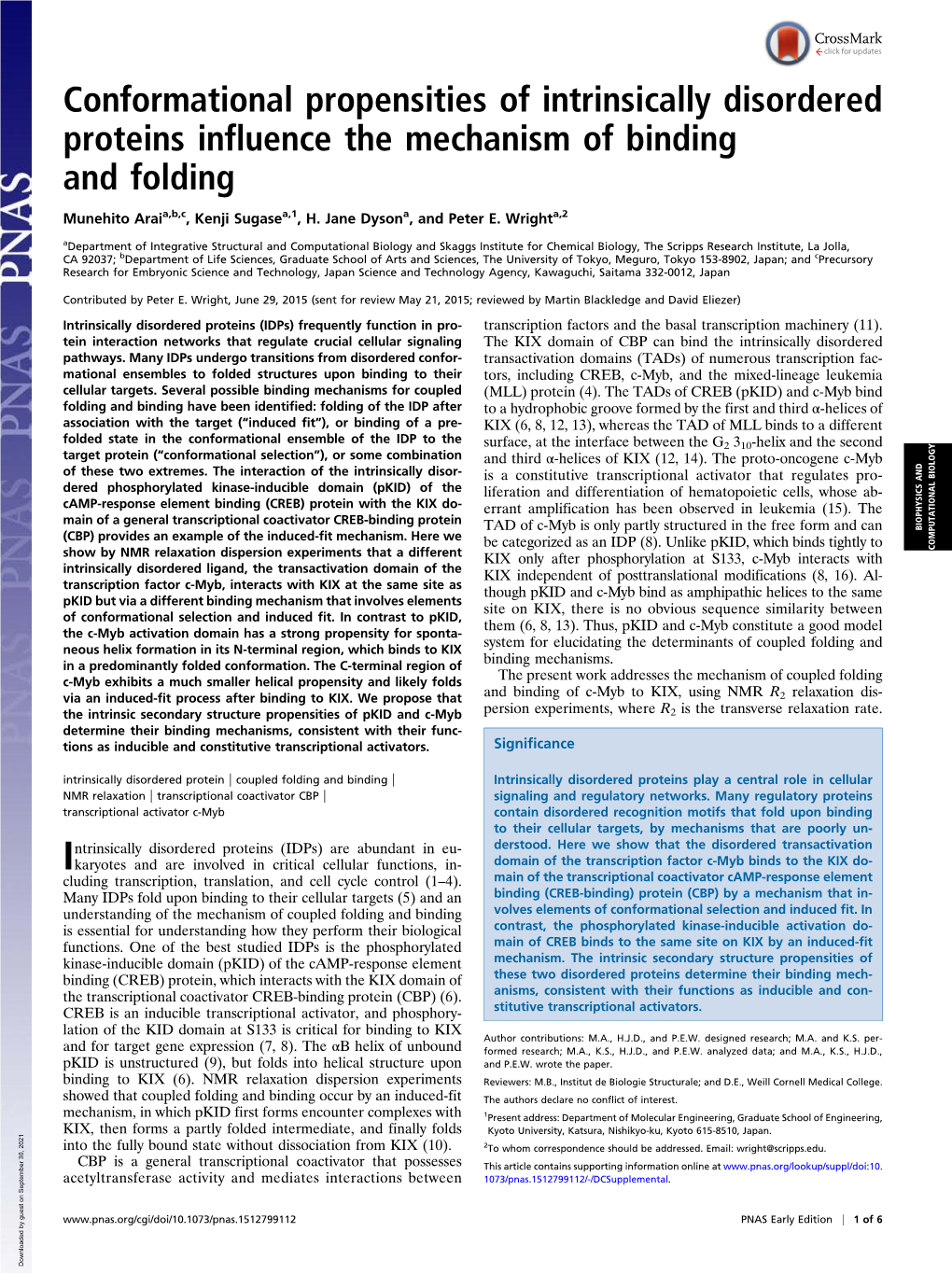 Conformational Propensities of Intrinsically Disordered Proteins Influence the Mechanism of Binding and Folding