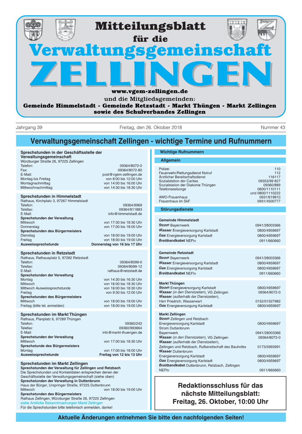 Verwaltungsgemeinschaft Zellingen