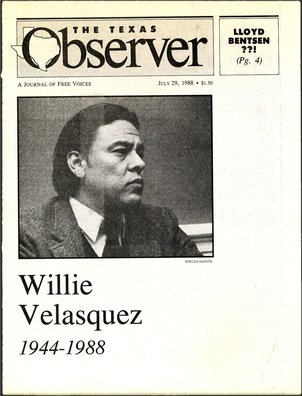 Willie Velasquez 1944-1988 DIALOGUE