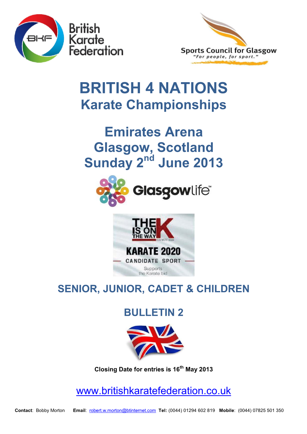 BRITISH 4 NATIONS Karate Championships