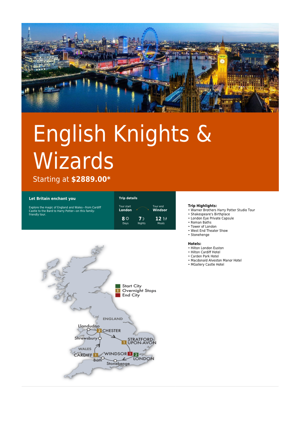 English Knights & Wizards
