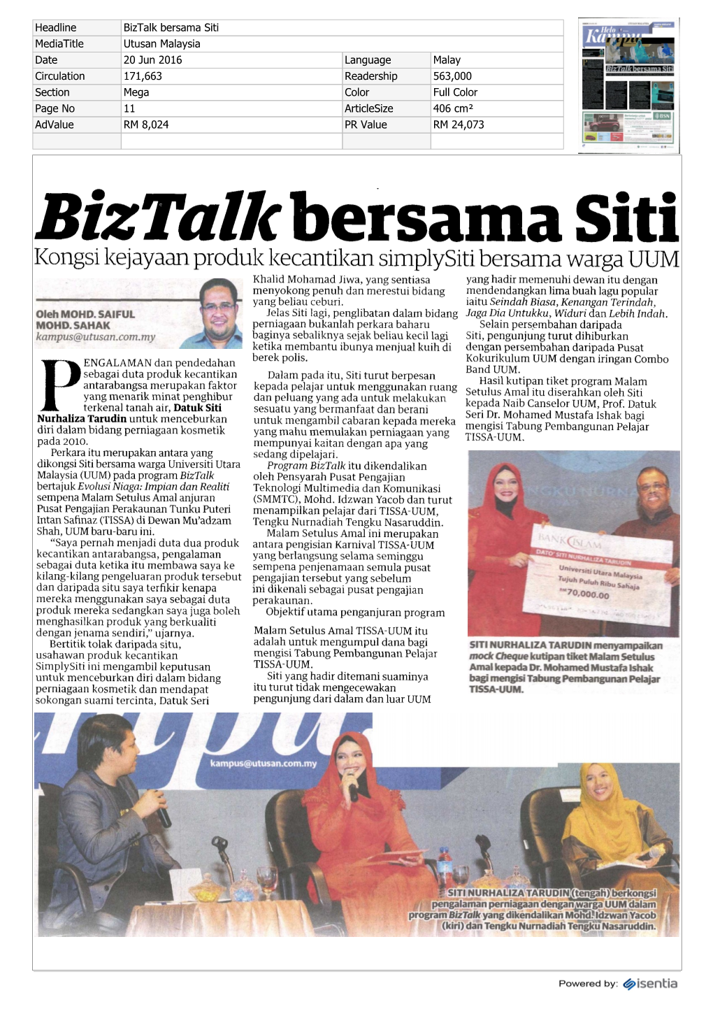 Biztalk Bersama Siti