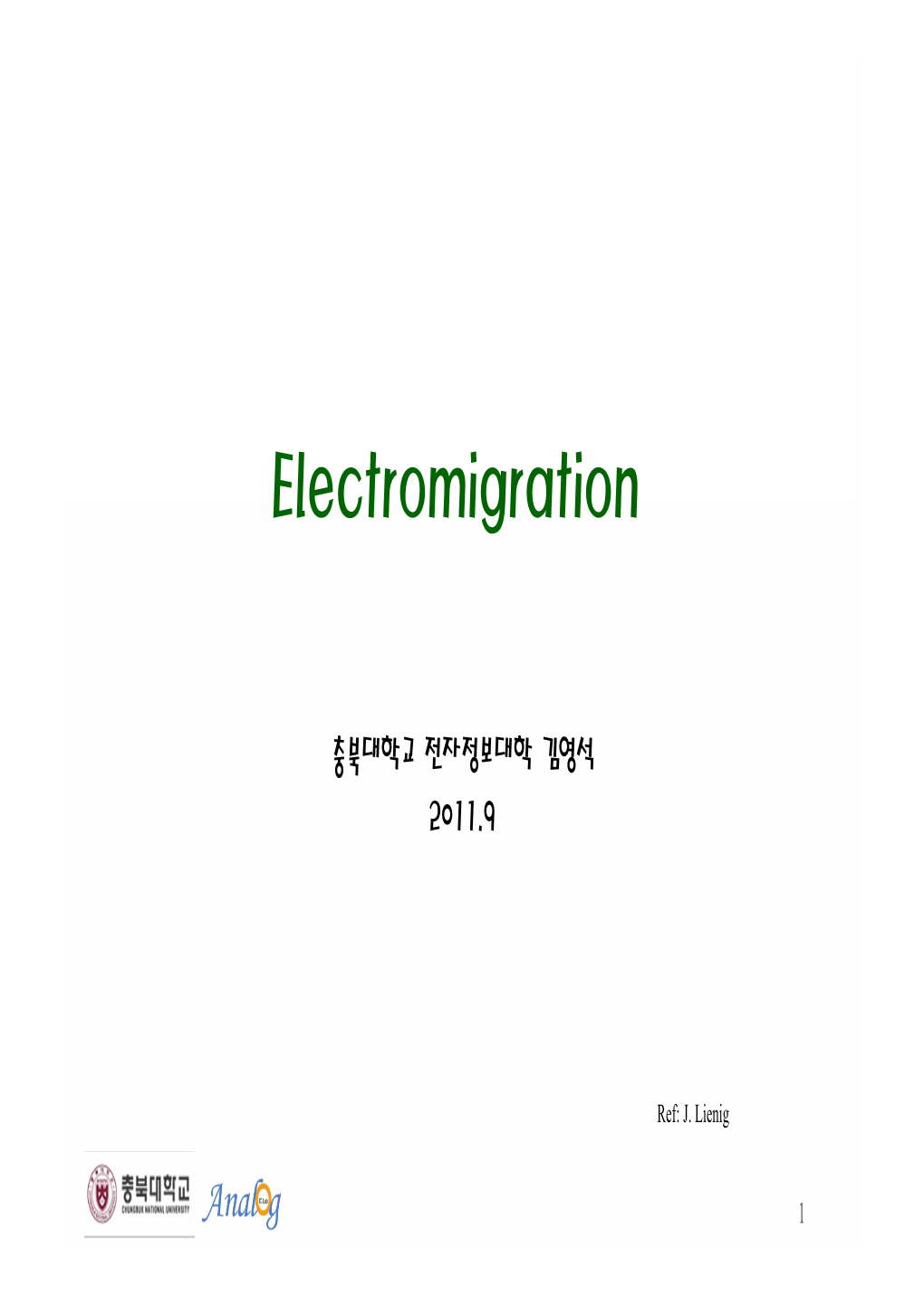 Electromigration