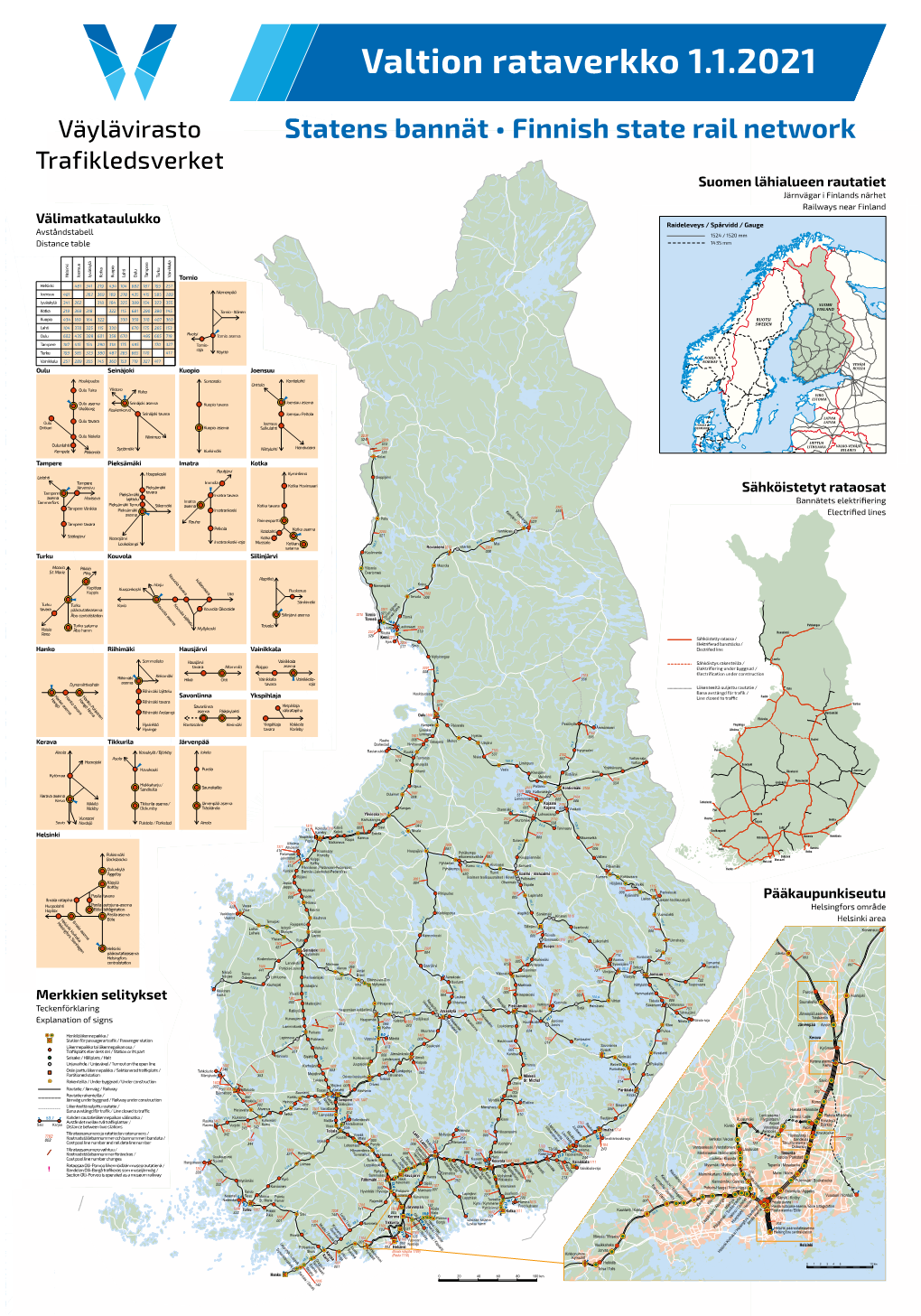 Statens Bannät • Finnish State Rail Network