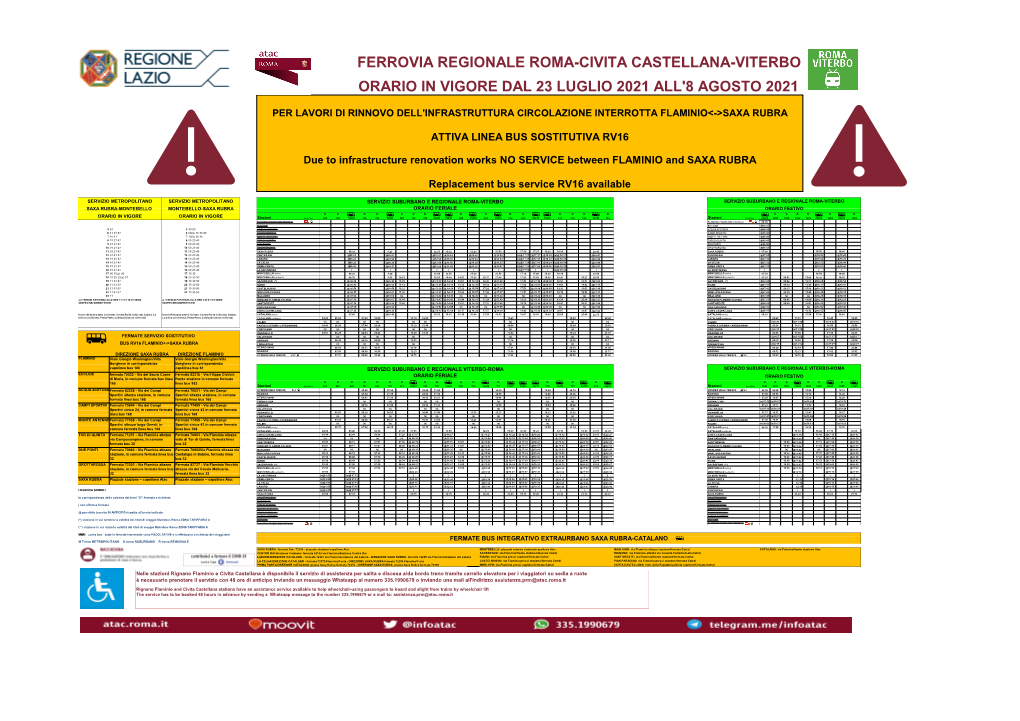 ATTIVA LINEA BUS SOSTITUTIVA RV16 Due To